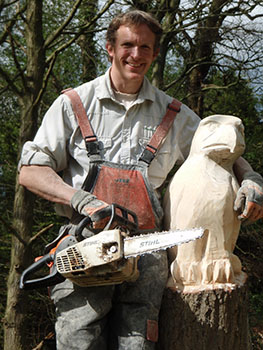 Bollin Buzzard Chainsaw carving