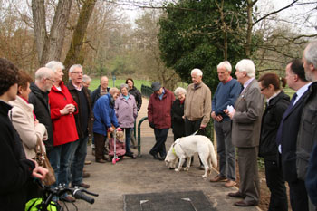 Openning the new path at the Carrs, Wilmslow