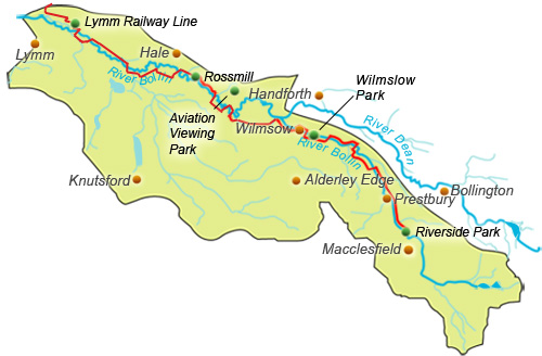 Map of Bollin Valley