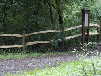 Cleft rail fencing at Rossmill