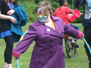 Circus skills at Countryside Taster Day